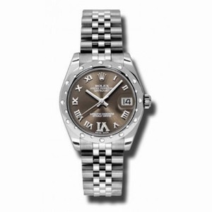 Rolex Datejust 31 Bronze Diamond Dial Stainless Steel and 18K White Gold Ladies Automatic Watch 178344BRDJ
