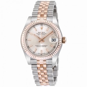 Rolex Datejust 31 Silver Dial Steel 18 Everose Gold Jubilee Automatic Ladies Watch 178271SSJ