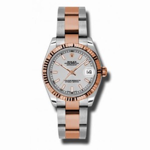 Rolex Datejust 31 Silver Dial Steel and 18K Rose Gold Men's Watch 178271SSO