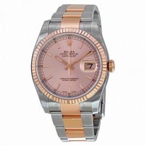 Rolex Datejust 36  Automatic Pink Champagne Dial Steel and 18kt Pink Gold Men's Watch 116231PSO