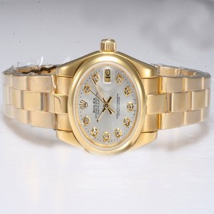 Rolex Datejust 6827 Stainless Steel with 18k Gold Bezel Automatic White Dial Watch