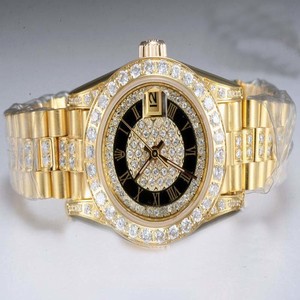 Rolex Datejust 6917 Stainless Steel with 18k Gold Bezel Gold 18k Gold Strap Watch