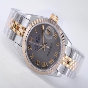 Rolex Datejust 69173 Silver 18k Gold Strap Mens Stainless Steel with 18k Gold Bezel Watch