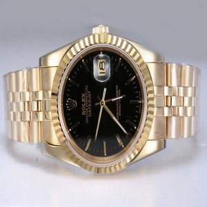 Rolex Datejust 69178 Black Dial 36mm Stainless Steel Case Watch