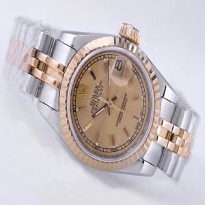 Rolex Datejust 79173 Mens Stainless Steel with 18k Gold Bezel Automatic Watch