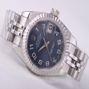 Rolex Datejust 79174 Blue Dial 26mm Yellow Stainless Steel Strap Watch