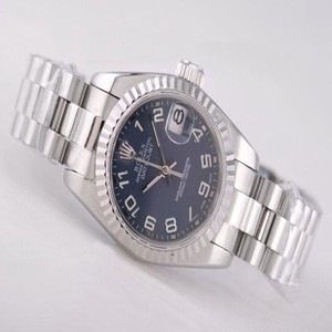Rolex Datejust 79174 Blue Dial Stainless Steel Bezel Silver Stainless Steel Strap Watch