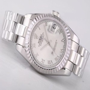 Rolex Datejust 79174 Mens Round Stainless Steel Case White Dial Watch