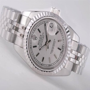 Rolex Datejust 79174 Round Stainless Steel Case White Dial Watch