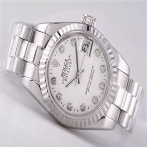 Rolex Datejust 79174 Stainless Steel Bezel Silver Stainless Steel Strap White Dial Watch
