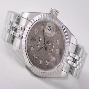 Rolex Datejust 79174 Stainless Steel Case Stainless Steel Bezel Brown Dial Watch