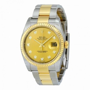 Rolex Datejust Automatic Champagne Dial Stainless Steel and 18kt Yellow Gold Men's Watch 116233CDO