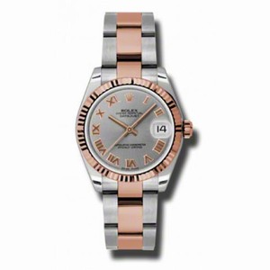 Rolex Datejust Automatic Stainless Steel and 18kt Rose Gold Ladies Watch 178271GRO