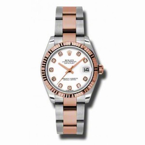 Rolex Datejust Automatic Stainless Steel and 18kt Rose Gold Ladies Watch 178271WDO