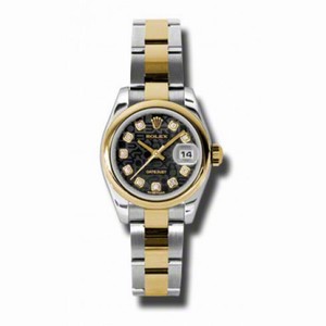 Rolex Datejust Automatic Stainless Steel 18kt Yellow Gold Oyster Ladies Watch 179163BKJDO