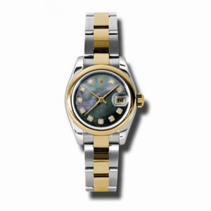 Rolex Datejust Automatic Stainless Steel 18kt Yellow Gold Oyster Ladies Watch 179163BKMDO