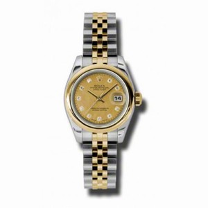 Rolex Datejust Automatic Stainless Steel 18kt Yellow Gold Jubilee Ladies Watch 179163CGDMDJ