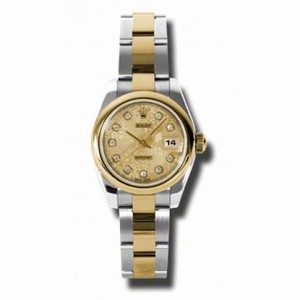 Rolex Datejust Automatic Stainless Steel 18kt Yellow Gold Oyster Ladies Watch 179163CJDO