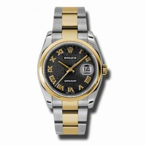 Rolex Datejust Black Jubilee Dial Automatic  Stainless Steel and 18K Yellow Gold Men's Watch 116203BKJRO