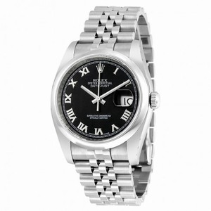 Rolex Datejust Black Roman Dial Jubilee Bracelet Men's Watch 116200BKRJ