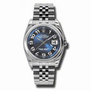 Rolex Datejust Blue Black Dial Stainless Steel Jubilee Bracelet Men's Watch 116200BLBKAJ