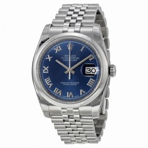 Rolex Datejust Blue Dial Stainless Steel Jubilee Bracelet Men's Watch 116200BLRJ