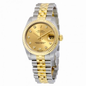 Rolex Datejust Champagne Diamond Dial Jubilee Bracelet Unisex Watch 178273CDJ