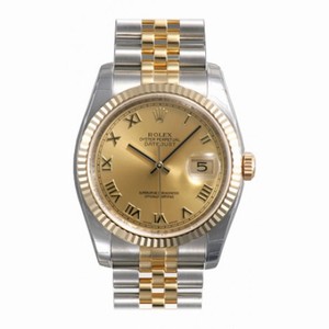 Rolex Datejust Copper Roman Dial Jubilee Bracelet Two Tone Men's Watch 116233CORJ