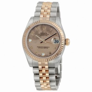 Rolex Datejust Gold Dust Roman Diamond Dial 18k Rose Gold Jubilee Bracelet Unisex Watch 178271GDDJ