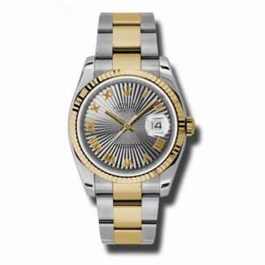 Rolex Datejust Grey Dial Automatic Stainless Steel and 18K Yellow Gold Men's Watch 116233GYSBRO