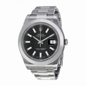 Rolex Datejust II Black Dial Stainless Steel Automatic Men's Watch 116300BKSO