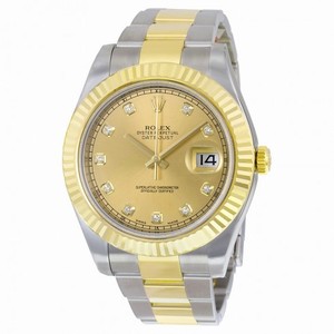 Rolex Datejust II Champagne Dial Automatic  Stainless Steel and 18kt Yellow Gold Men's Watch 116333CDO