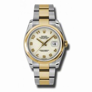 Rolex Datejust Ivory Jubilee Dial Automatic  Stainless Steel and 18K Yellow Gold Men's Watch 116203IJAO