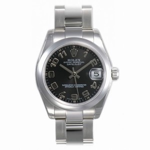 Rolex Datejust Black Concentric Arabic Dial Oyster Bracelet Unisex Watch 178240BKCAO