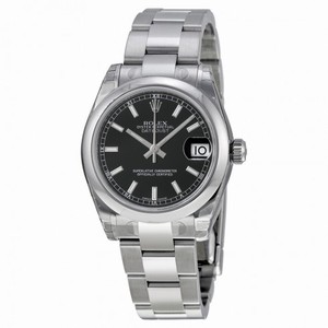 Rolex Datejust Lady 31 Black Index Dial Oyster Bracelet Ladies Watch 178240BKSO