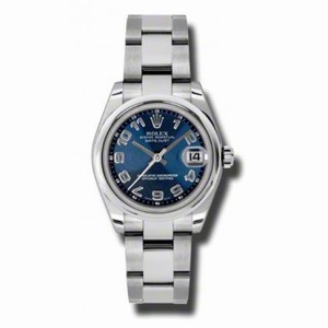 Rolex Datejust Automatic Blue Concentric Circle Dial Stainless steel Ladies Watch 178240BLCAO