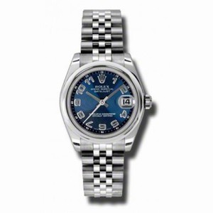 Rolex Datejust Automatic Blue Concentirc Circle Dial Stainless steel Ladies Watch 178240BLCAJ
