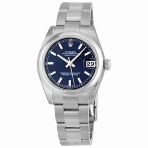Rolex Datejust Blue Index Dial Oyster Bracelet Unisex Watch 178240BLSO