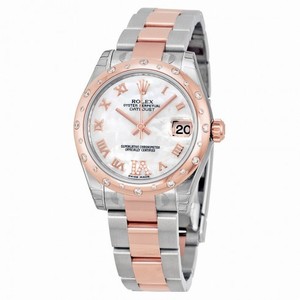 Rolex Oyster Perpetual Datejust 31 Mother of Pearl Dial Stainless Steel and 18K Everose Gold Rolex Oyster Automatic Ladies Watch 178341MRDO