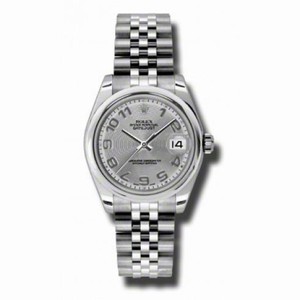 Rolex Datejust Silver Concentric Circle Dial Automatic Stainless Steel Ladies Watch 178240SCAJ