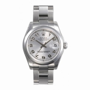 Rolex Datejust Silver Concentric Arabic Dial Oyster Bracelet Unisex Watch 178240SCAO