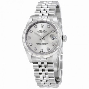 Rolex Datejust Lady 31 Silver Dial Steel and 18K White Gold Diamond Jubilee Ladies Watch 178344SDJ