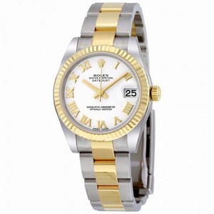 Rolex Datejust Lady 31 White Dial Stainless Steel and 18K Yellow Gold Rolex Oyster Automatic Watch 178273WRO
