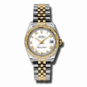 Rolex Datejust Automatic Stainless Steel and 18kt Yellow Gold Ladies Watch 178343WRJ
