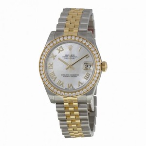 Rolex Datejust Mother of Pearl Dial Automatic Stainless Steel and 18kt Gold Ladies Watch 178383MRJ
