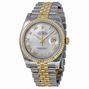 Rolex Datejust Mother of Pearl Dial Automatic  Stainless Steel and 18kt Yellow Gold Men's Watch 116233MRJ