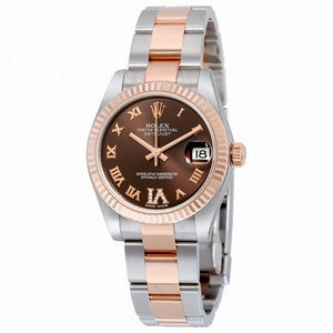 Rolex Datejust Oyster Perpetual Datejust Steel and 18K Rose Gold Diamond Ladies Watch178271CHRDO