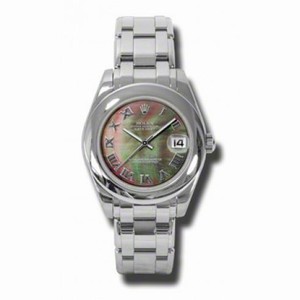 Rolex Masterpiece Black Mother of pearl Automatic White Gold Ladies Watch 81209BKMRPM