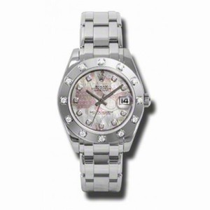 Rolex Masterpiece Gold Dust Dream Mother of Pearl Automatic 18kt White Gold Ladies Watch 81319GDDPM