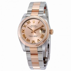 Rolex Datejust Pink Dial Steel and 18K Everose Gold Automatic Ladies Watch 178271PRO
